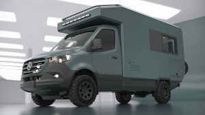 Vous n’imaginerez jamais comment ce camper 4×4 gagne de la place grâce à sa salle de bain pivotante !