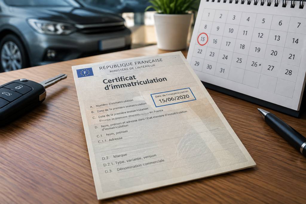 Quelle est la date du certificat actuel sur une carte grise ? Quelle est la date du certificat actuel sur une carte grise ?